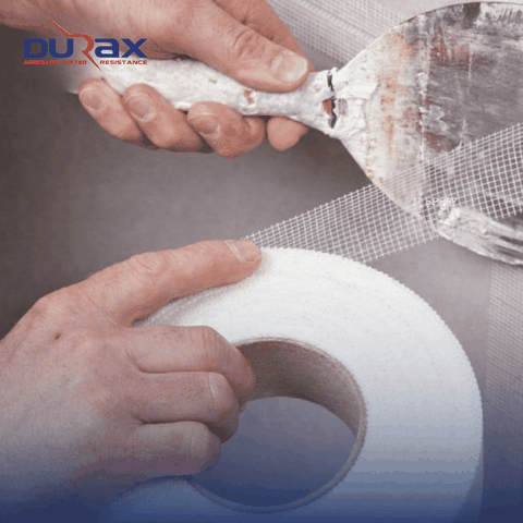 Lưới Thủy Tinh Phủ Chống Thấm DURAX – Khổ 5cm, 10cm Gia Cố Mái, Sàn, Khe Nứt Hiệu Quả Cao