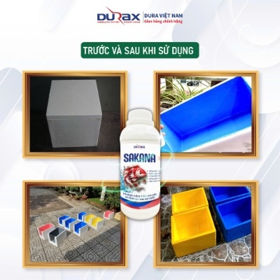 Sơn Chống Thấm Hồ Cá, Hồ Xi Măng, Thùng Xốp DURA SAKANA | An Toàn Cho Cá – Bền Màu Lâu Năm