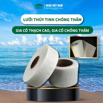 Lưới Thủy Tinh Phủ Chống Thấm – Khổ 5cm, 10cm | Gia Cố Mái, Sàn, Khe Nứt Hiệu Quả Cao