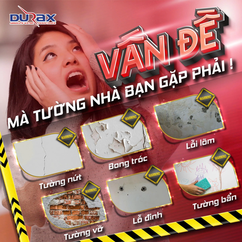 Keo Vá Tường DURA – Giải Pháp Trám Vá Khe Nứt, Lỗ Hổng, Chân Chim Hiệu Quả Trước Khi Sơn