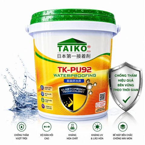 Sơn Chống Thấm TAIKO PU92 – Bám Dính Tốt, Dễ Thi Công, Chống Thấm Lộ Thiên Hiệu Quả