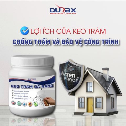 Keo Vá Tường DURA Trám Trét Vết Nứt, Lỗ Hổng Hiệu Quả, Bền Chắc