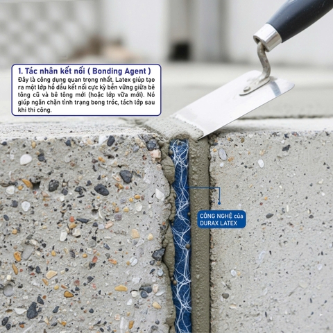 DURAX LATEX S – Phụ Gia Tăng Cường Chống Thấm, Kết Nối Xi Măng & Vữa