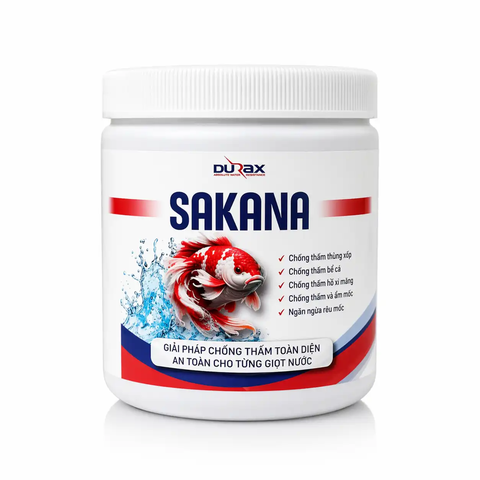 Sơn Chống Thấm Hồ Cá DURAX SAKANA – An Toàn Cho Cá, Chống Thấm Tuyệt Đối 5–7 Năm