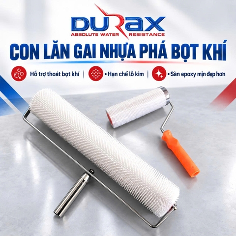 Con Lăn Gai Phá Bọt Khí Epoxy – Lu Lăn Gai Thi Công Sàn