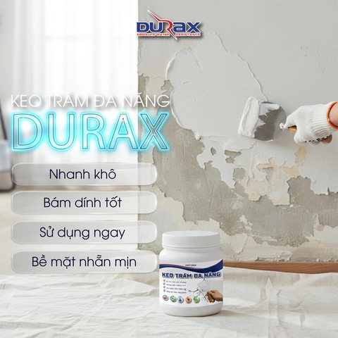 Keo Vá Tường DURA Trám Trét Vết Nứt, Lỗ Hổng Hiệu Quả, Bền Chắc