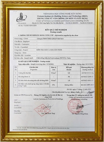 Sơn Chống Thấm TAIKO PU95 – Polyurethane Đàn Hồi Cao, Chống Nứt, Kháng UV, Bám Dính Tuyệt Vời