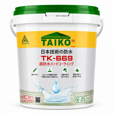 Sơn Chống Thấm Trong Suốt TAIKO 669 – Bảo Vệ Mái Ngói, Tường Gạch, Đá Trang Trí, Gỗ