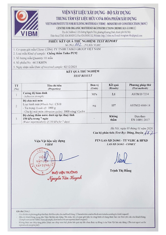 Sơn Chống Thấm TAIKO PU92 – Bám Dính Tốt, Dễ Thi Công, Chống Thấm Lộ Thiên Hiệu Quả