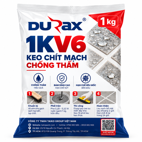 Keo Chít Mạch DURAX 2K V6 Chà Ron Chống Thấm, Bền Đẹp