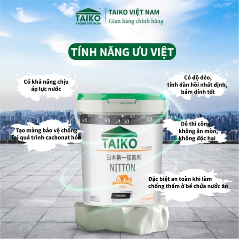 Sơn Chống Thấm Taiko Nitton – Chuyên Dụng Cho Sàn Mái, Tường Ngoài