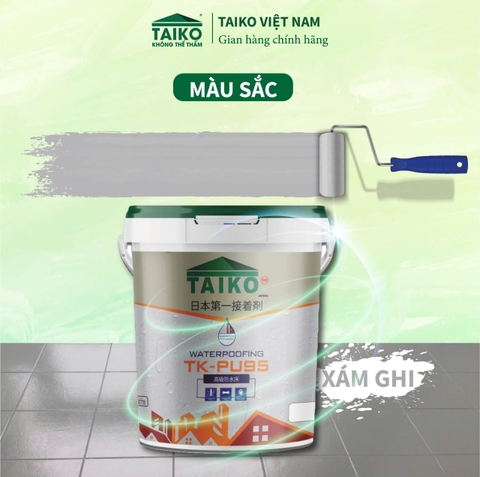 Sơn Chống Thấm Đa Năng TAIKO PU95 – Polyurethane Đàn Hồi Cao, Chống Nứt, Kháng UV, Bám Dính Tuyệt Vời