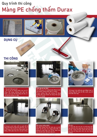 Màng Chống Thấm PE 3 Lớp DURAX – Giải Pháp Ngăn Ẩm, Chống Thấm Hiệu Quả Cho Nền Bê Tông Và Hồ Cá