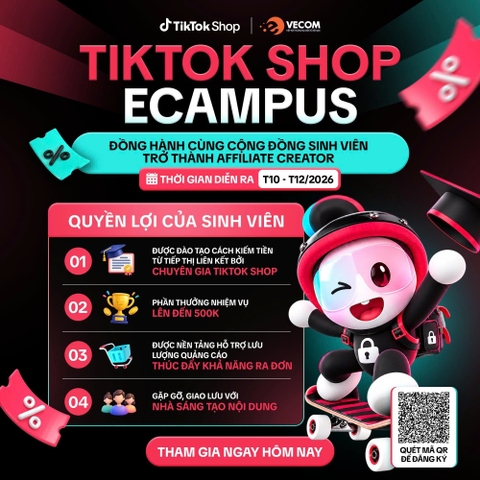 0 FOLLOWER VẪN CÓ THỂ KIẾM TIỀN - SẴN SÀNG BỨT PHÁ CÙNG TIKTOK SHOP ECAMPUS!