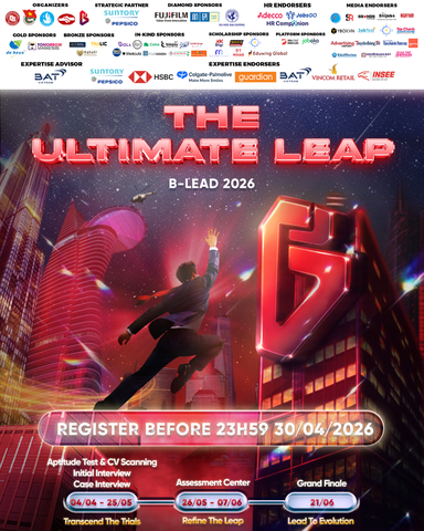 CHÍNH THỨC MỞ ĐƠN ĐĂNG KÝ CUỘC THI YOUNG BUSINESS LEADER - B-LEAD 2026: THE ULTIMATE LEAP