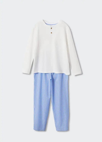 B339 - Bộ PJ quần kẻ MNG bé trai