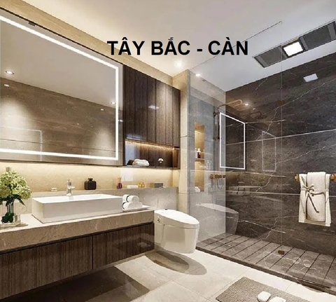 Nhà vệ sinh phạm Phương vị Tây Bắc - Cung Càn - Chữ  Trung - Hao tài, tổn nhân, suy vận – Cảnh báo và cách hóa giải trong vận 9