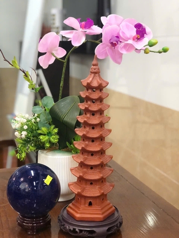 Tháp Văn Xương Mini 7 Tầng Màu Đỏ TVXKB05 – Tăng Trí Tuệ & Thăng Tiến Sự Nghiệp