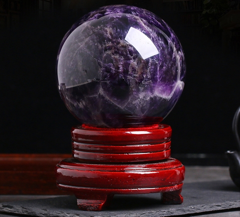 Quả Cầu Phong Thủy Thạch Anh Tím – Vật Phẩm Mang Năng Lượng Tích Cực, Trí Tuệ Và Bình An_KBPT16