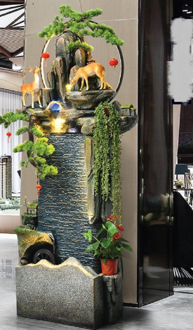 Thác Nước Phong Thủy Tiểu Cảnh Non Bộ_KBPTTN035