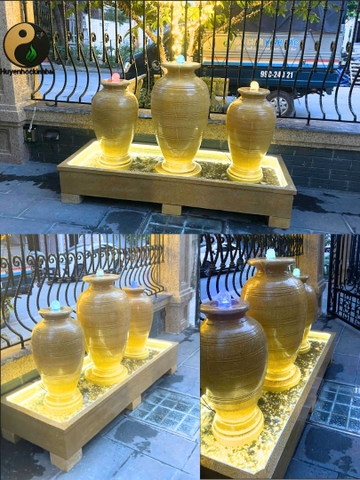 Thạch Thủy Bình Tam Tài - tâm phúc  Minh Châu – Tụ Khí Chiêu Lộc, Khai Mệnh Vượng Phát