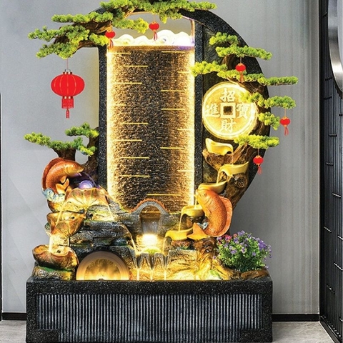 Tiểu Cảnh Thác Nước Trăng Khuyết _KBPTTN042 – Biểu Tượng Của Vẻ Đẹp Ban Đêm Và Tài Lộc Sinh Sôi