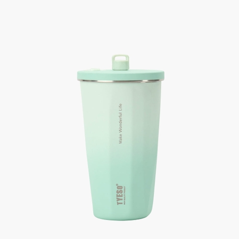 TYESO Gradient Dopamine Tumbler có ống hút có thể thu vào 20oz (600ml)-