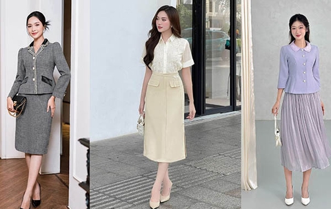 Gợi Ý Mix & Match Chân Váy Công Sở Mùa Hè