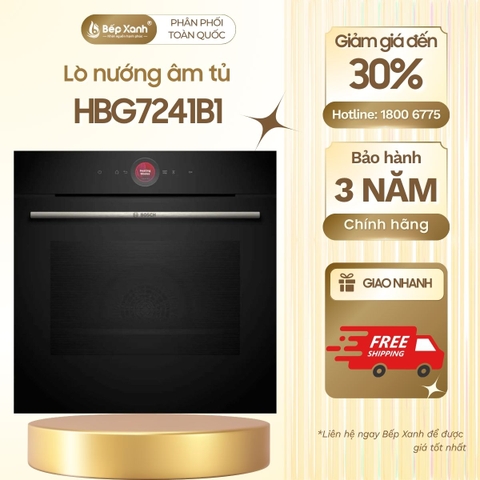 Lò nướng âm tủ Bosch HBG7241B1 Seri 8