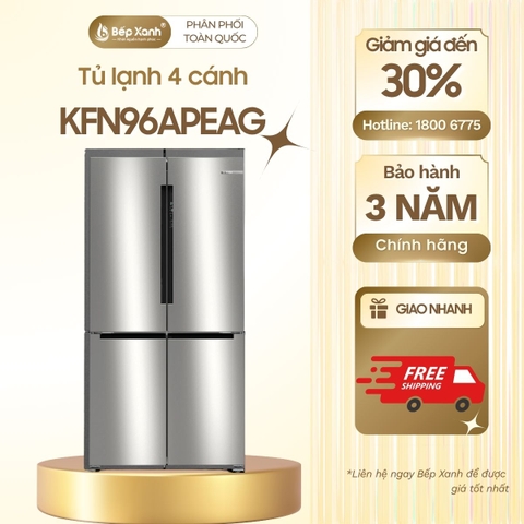 Tủ lạnh 4 cánh Bosch KFN96APEAG màu inox
