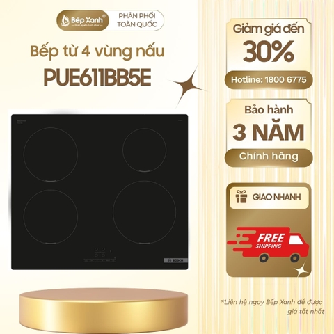 Bếp từ 4 Bosch PUE611BB5E seri 4