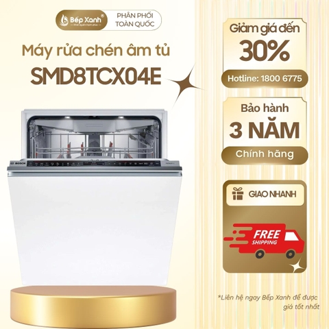 Máy rửa bát âm toàn phần Bosch SMD8TCX04E seri 8 sấy Zeolith + hé cửa