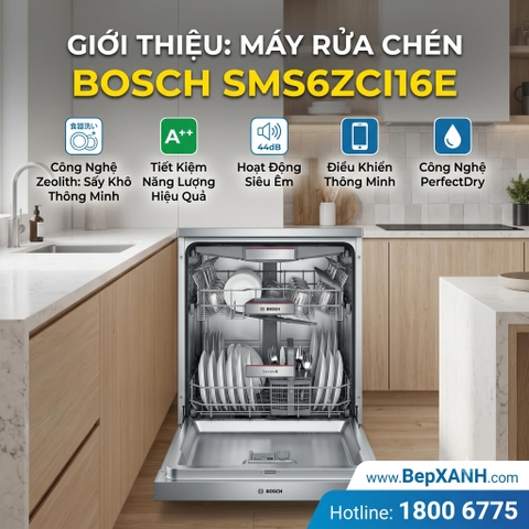 SMS6ZCI85M | Máy rửa chén độc lập series 6, Zeolith