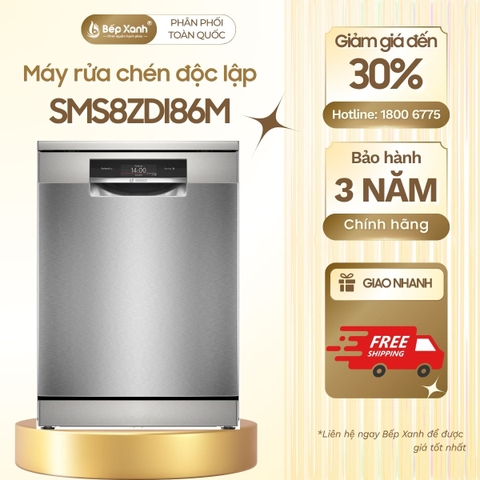 Máy rửa bát Bosch SMS8ZDI86M seri 8 sấy Zeolith