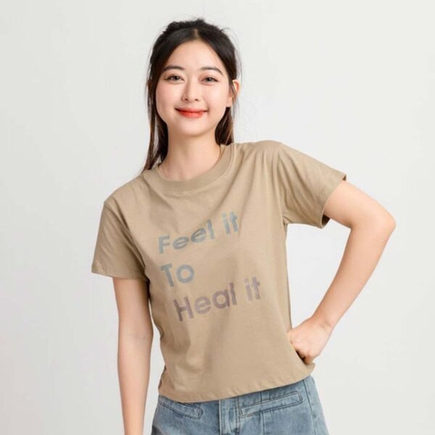 Áo thun in chữ feel it