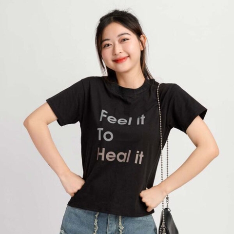 Áo thun in chữ feel it