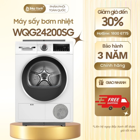 Máy sấy bơm nhiệt Bosch WQG24200SG Seri 6