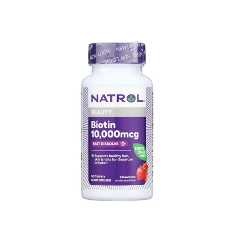 Viên Uống Mọc Tóc Natrol Biotin Beauty 10000mcg Mỹ
