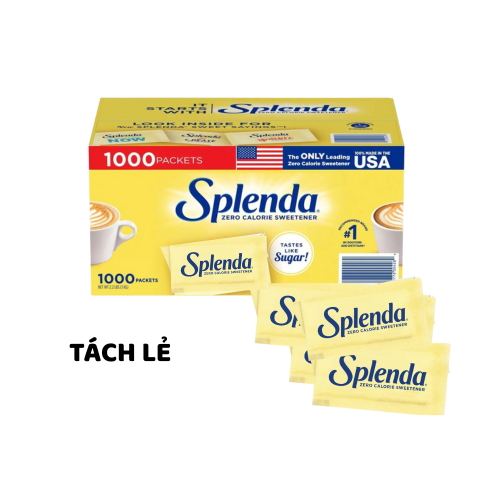 Đường ăn kiêng Splenda Zero Calorie của Mỹ không Calo dành cho Eat Clean Keto TÁCH LẺ