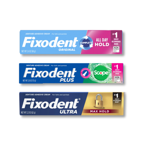 Keo dán hàm răng giả Fixodent Orginal 68g Mỹ