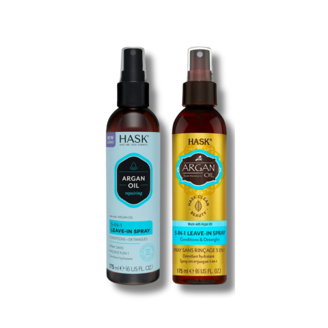 Xịt dưỡng tóc Hask Argan Oil Repairing 5-in-1 phục hồi tóc hư tổn 157ml Mỹ