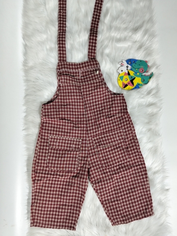 Quần Yếm Caro Đỏ