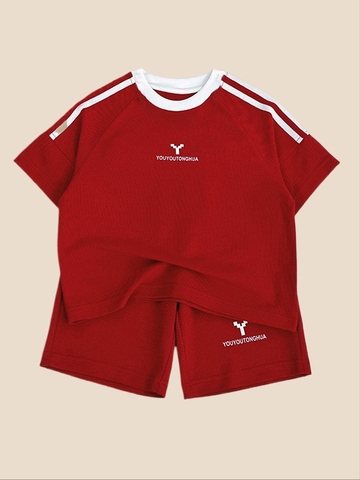SET Ngắn Đỏ Sọc Trắng MIW