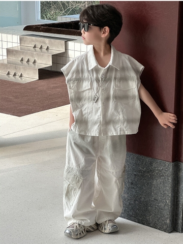SET Dài Kaki Trắng Loang HY