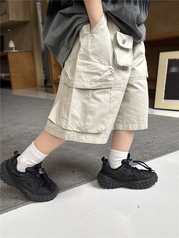 Quần Ngắn Kaki Be TH SN