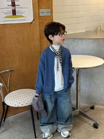 Áo Khoác Len Xanh Navy FS