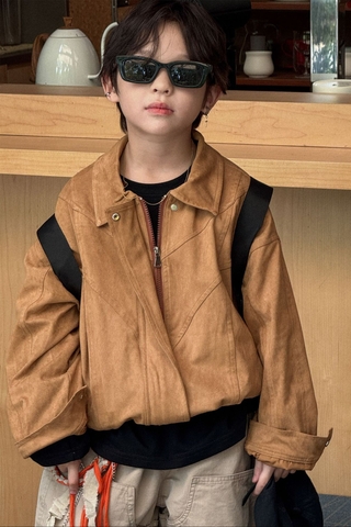 Áo Khoác Bomber Nâu PL