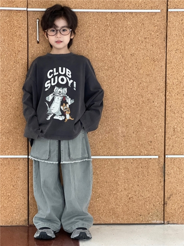 Áo Dài Đen T&J Mặt Hề SN