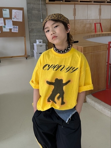 Áo Ngắn Hình Bóng Vàng LY