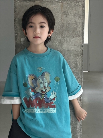 Áo Ngắn Chuột Xanh SN